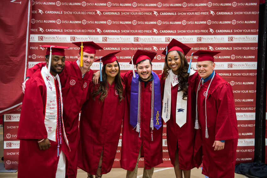 Gradutes at commcement